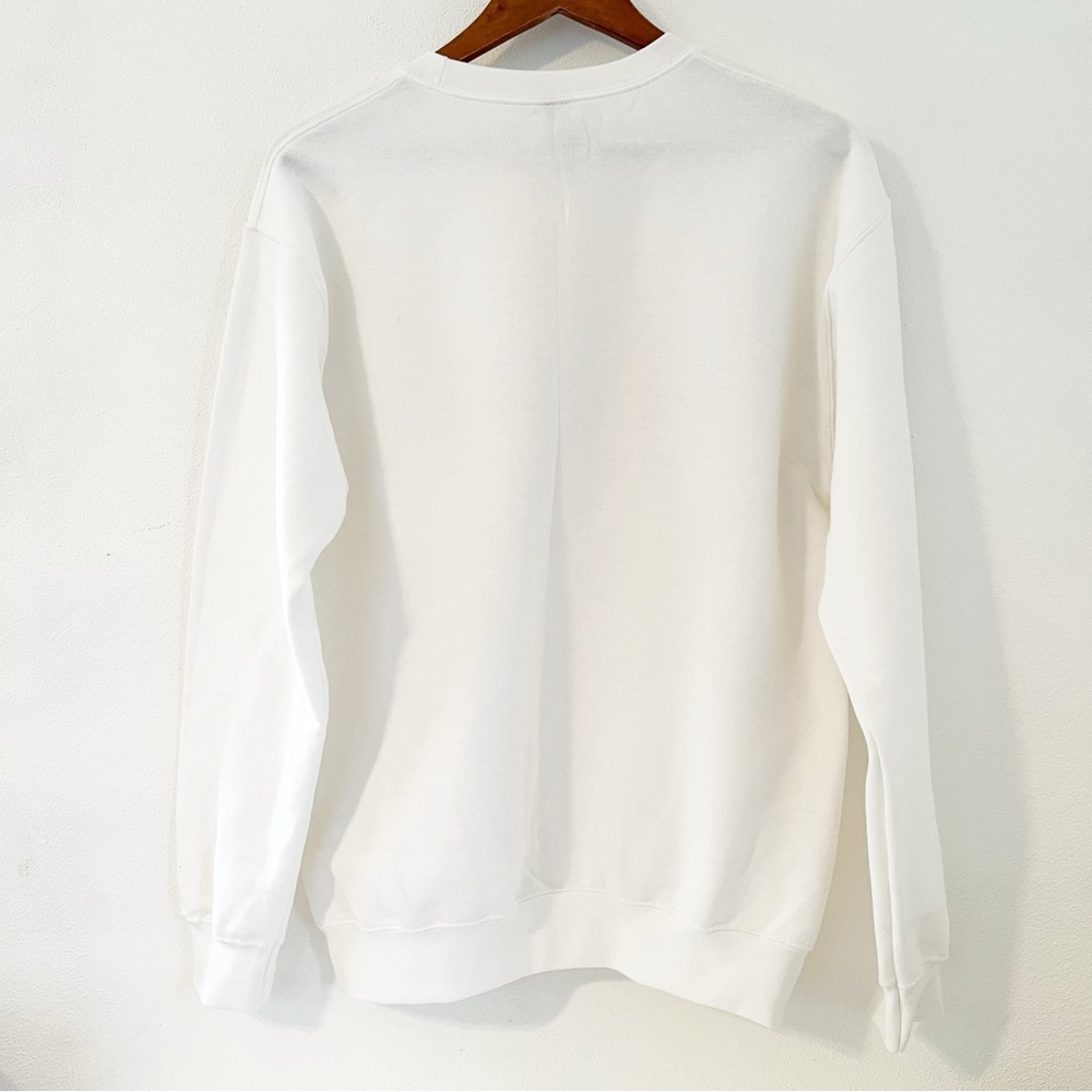 Love Chenille Patch Crewneck Sweatshirt M - Picture 2 of 3